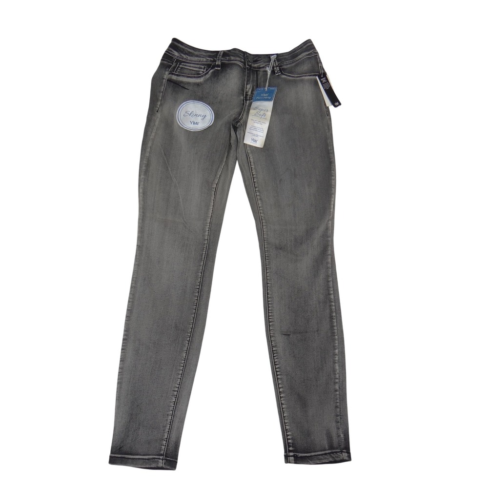 YMI Super Skinny Jeans Gray All Over Potassium W160 Size 9 P451944 NEW